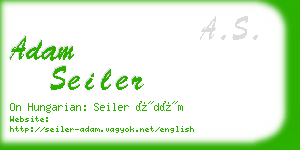 adam seiler business card